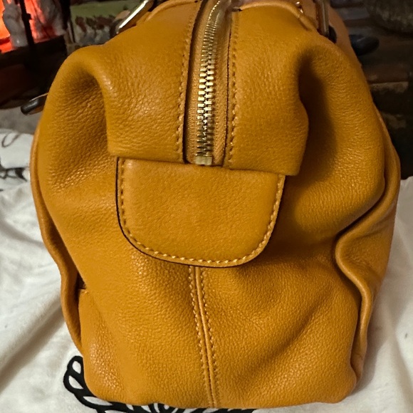 MCM Women's Satchel in Vibrant Orange - Picture 7 of 15